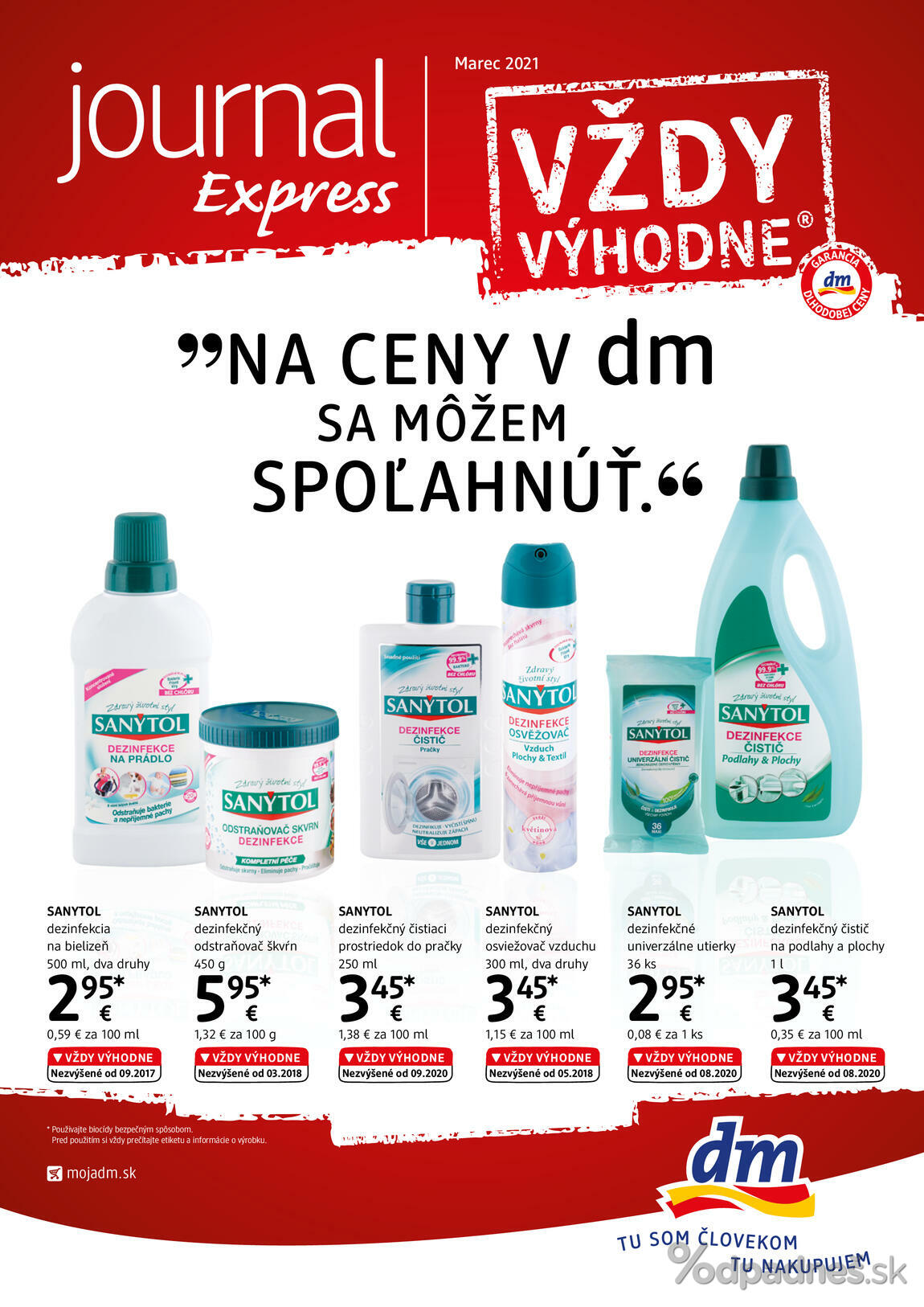 1. stránka dm drogerie markt letáku