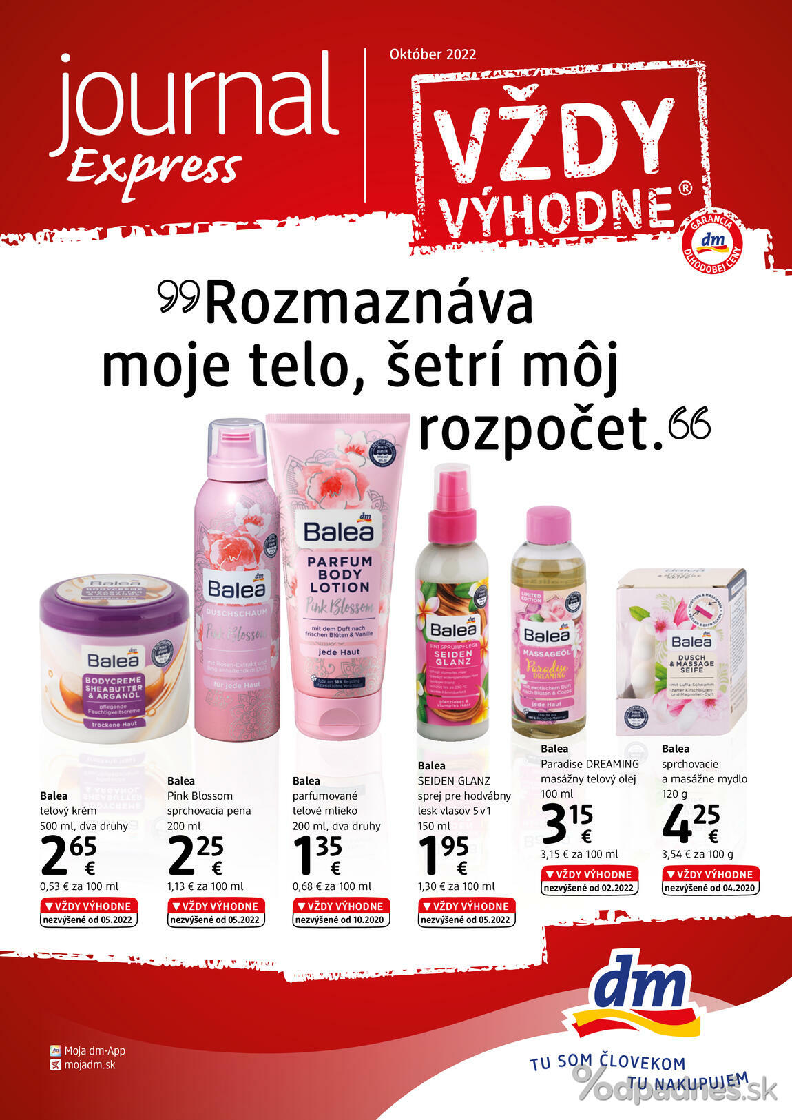 1. stránka dm drogerie markt letáku