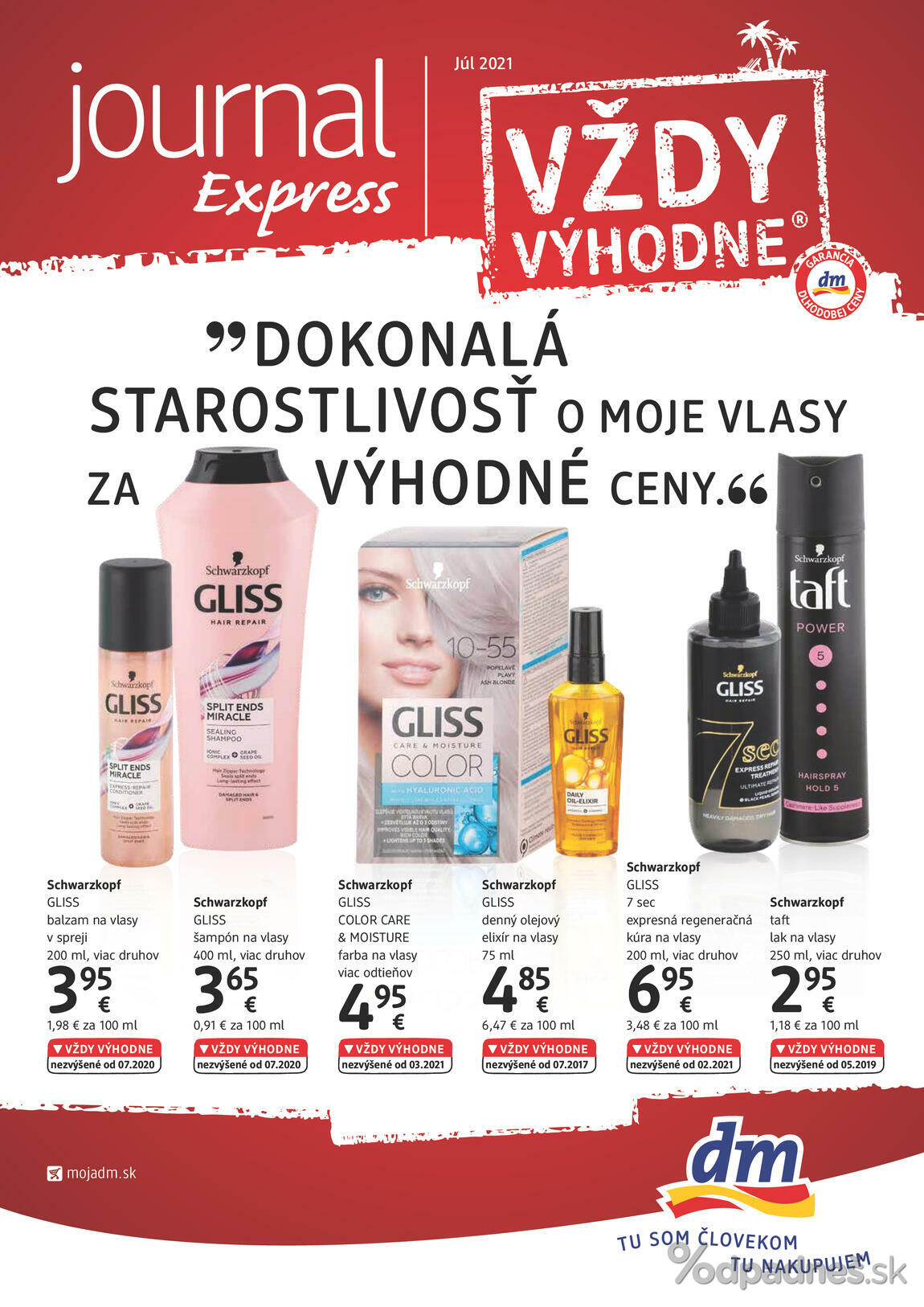 1. stránka dm drogerie markt letáku