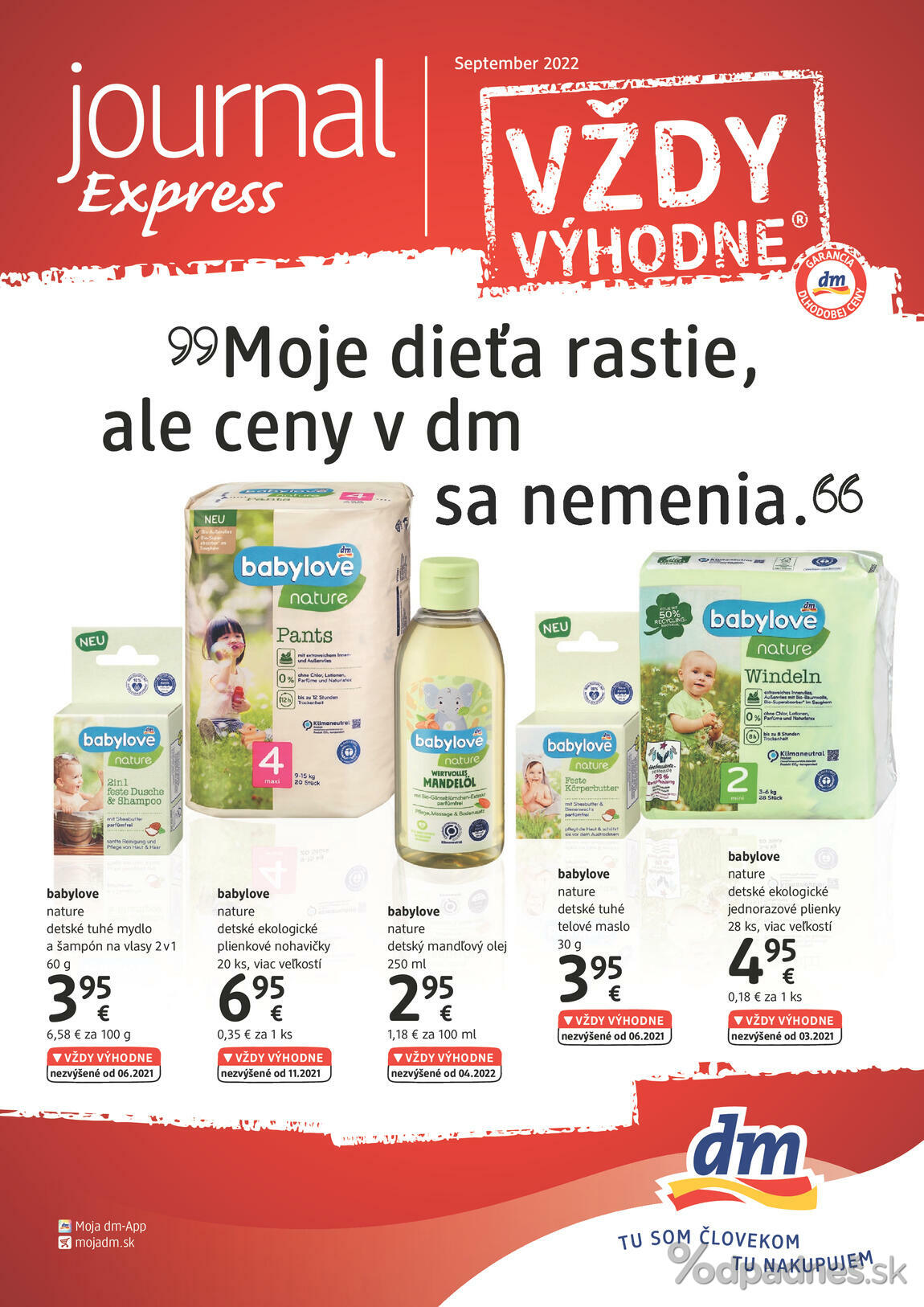 1. stránka dm drogerie markt letáku