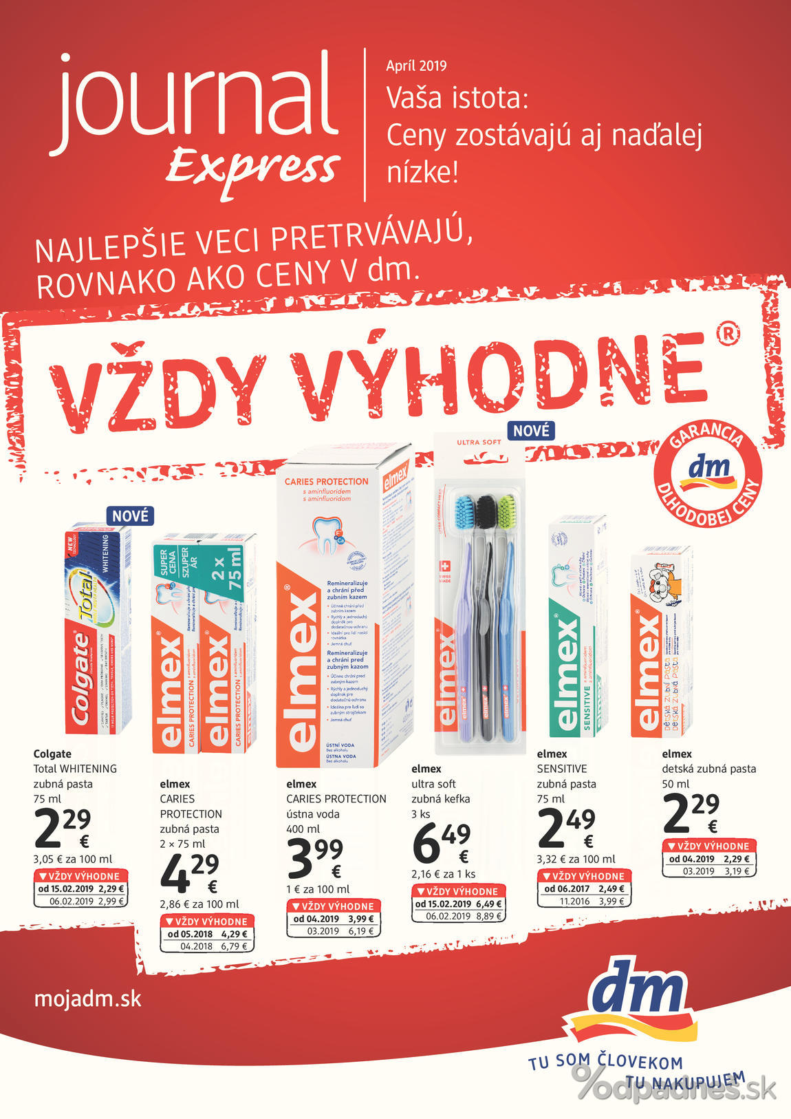 1. stránka dm drogerie markt letáku