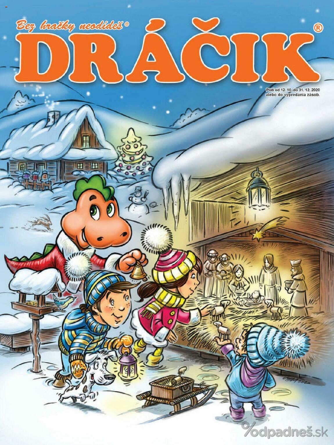 1. stránka Dráčik letáku