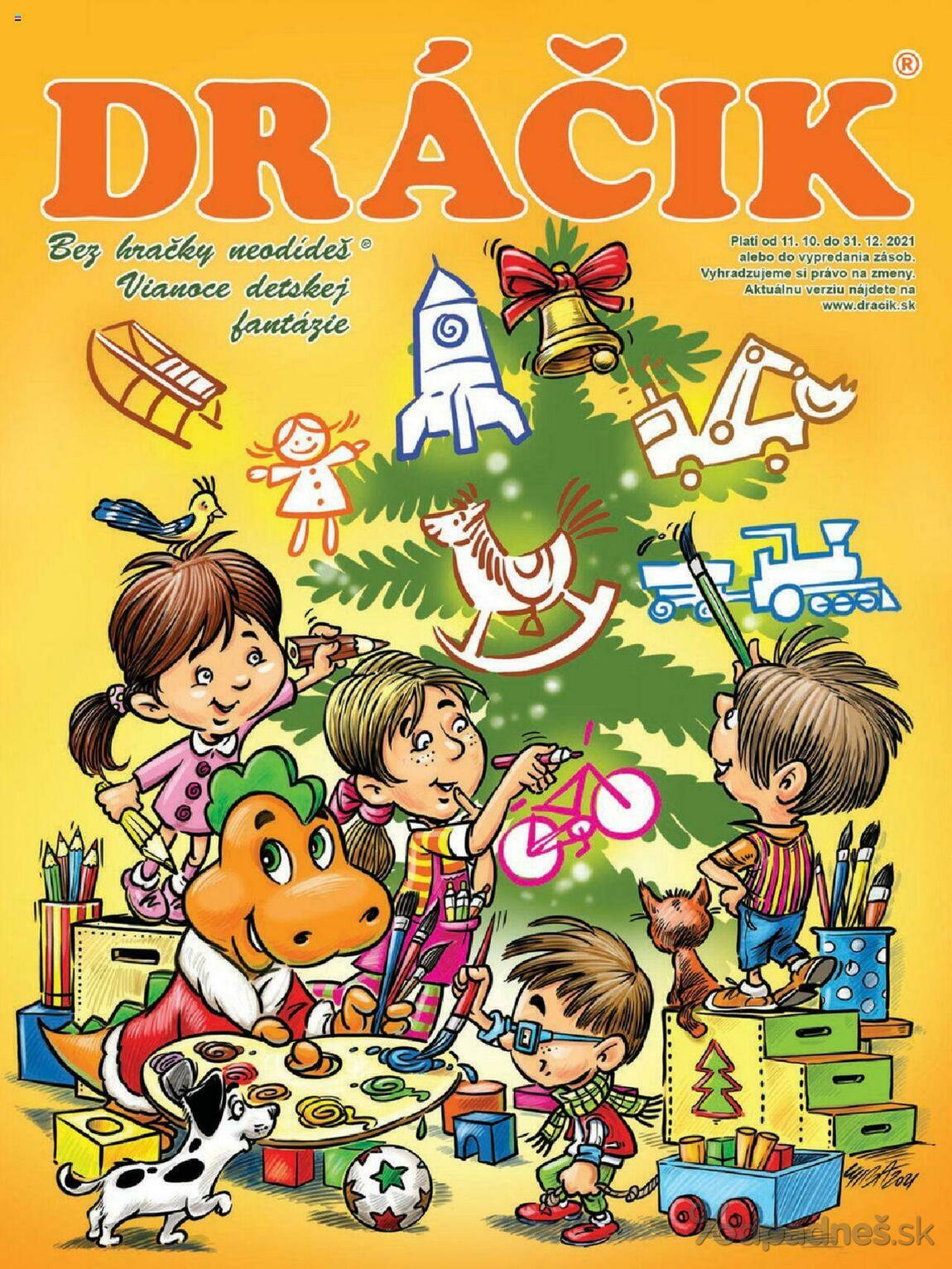 1. stránka Dráčik letáku