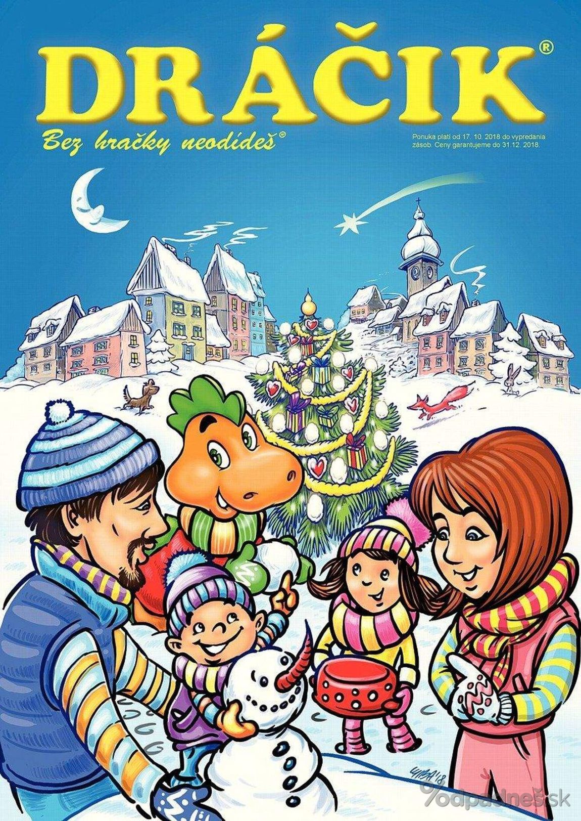 1. stránka Dráčik letáku