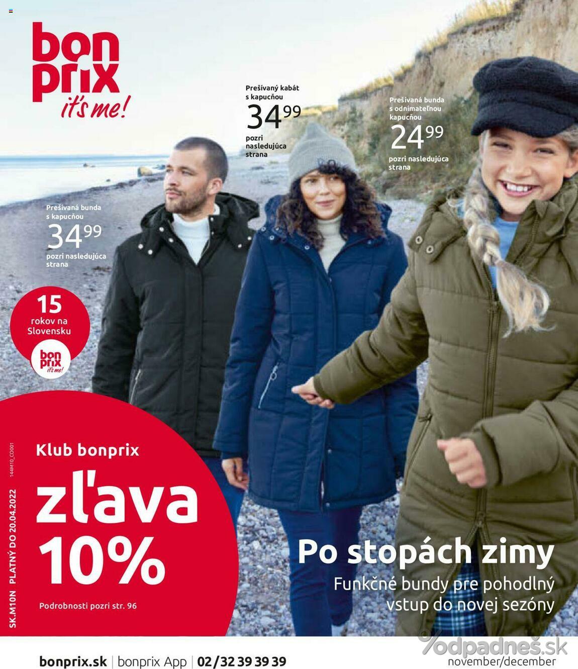 1. stránka Bonprix letáku