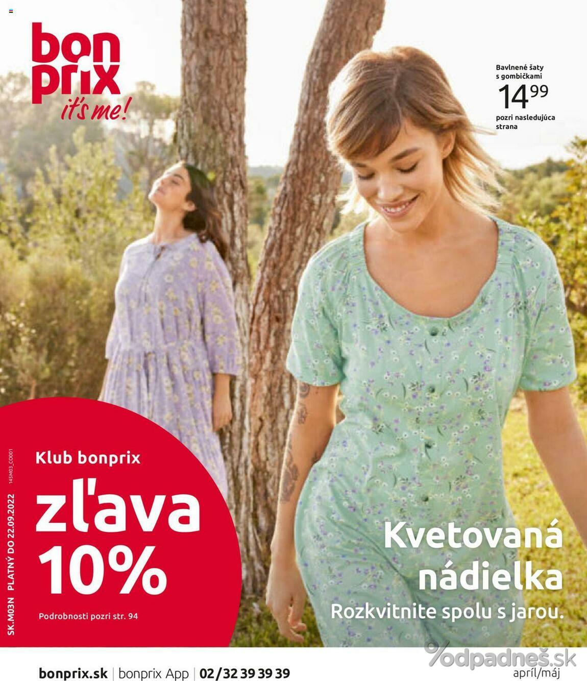 1. stránka Bonprix letáku