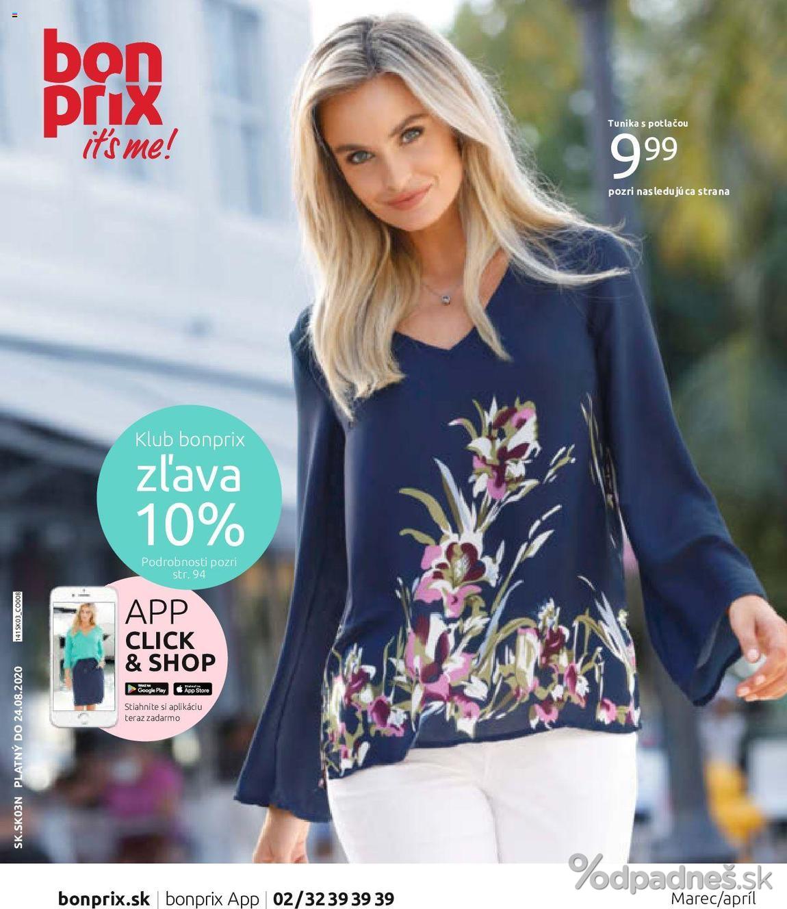 1. stránka Bonprix letáku