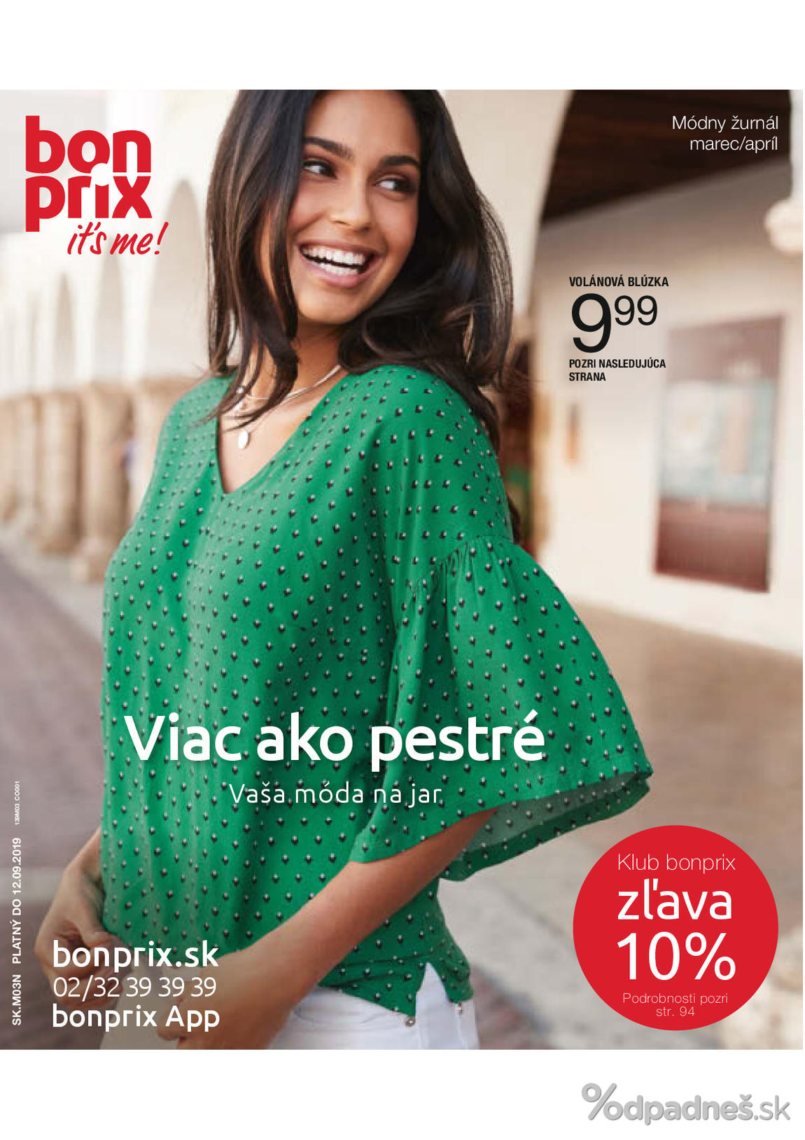 1. stránka Bonprix letáku