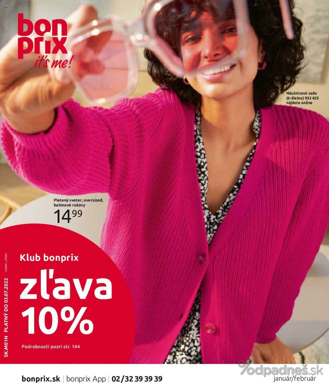 1. stránka Bonprix letáku