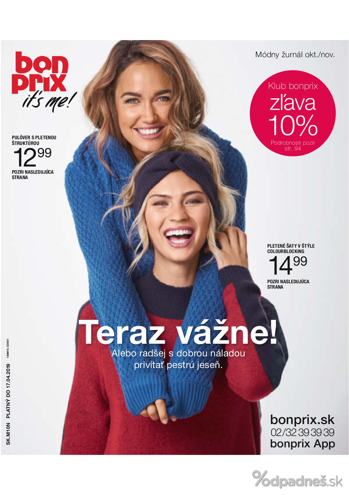 1. stránka Bonprix letáku