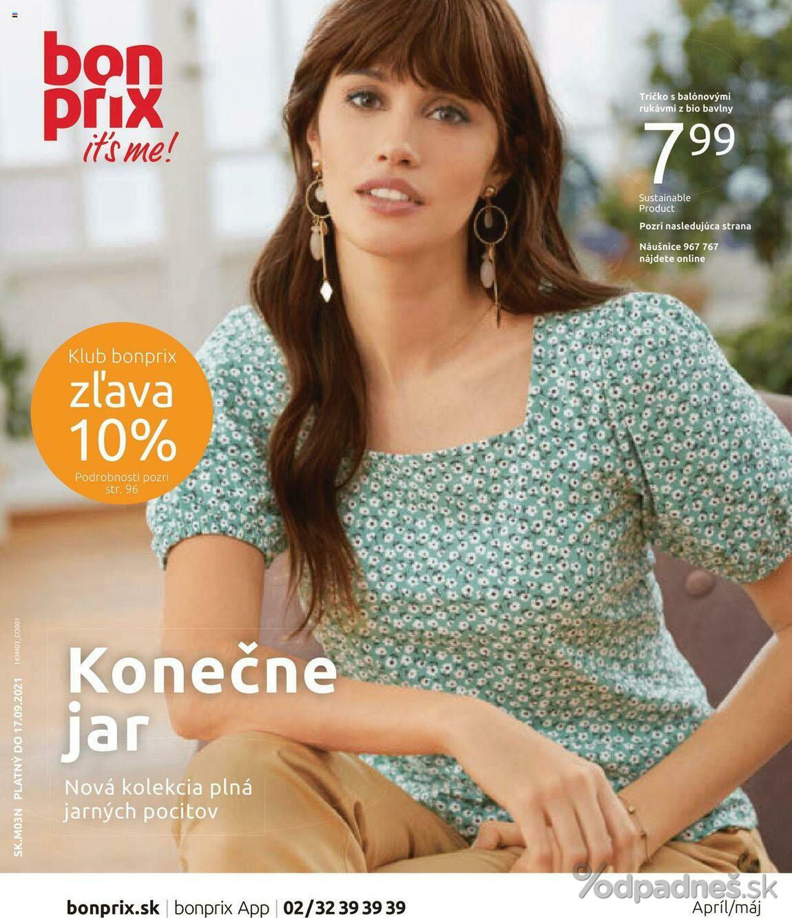 1. stránka Bonprix letáku