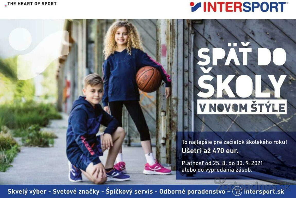 1. stránka Intersport letáku