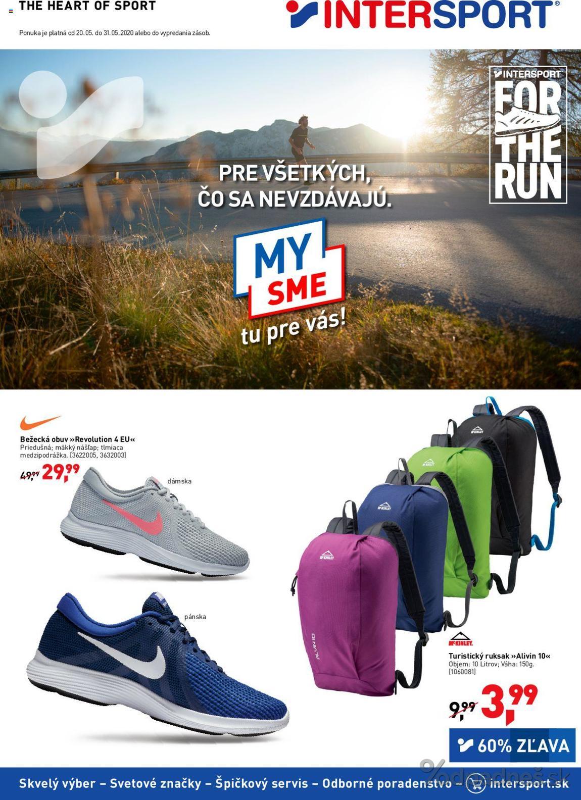 1. stránka Intersport letáku