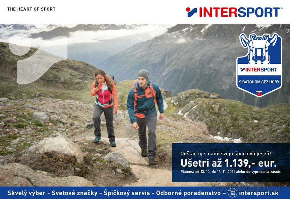 1. stránka Intersport letáku