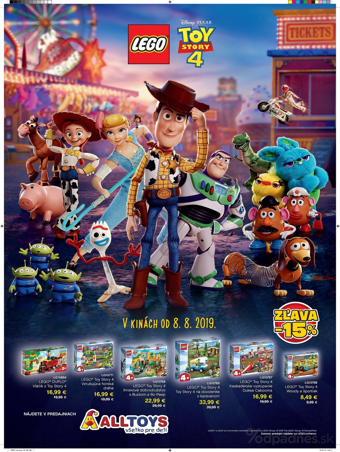 1. stránka Alltoys letáku