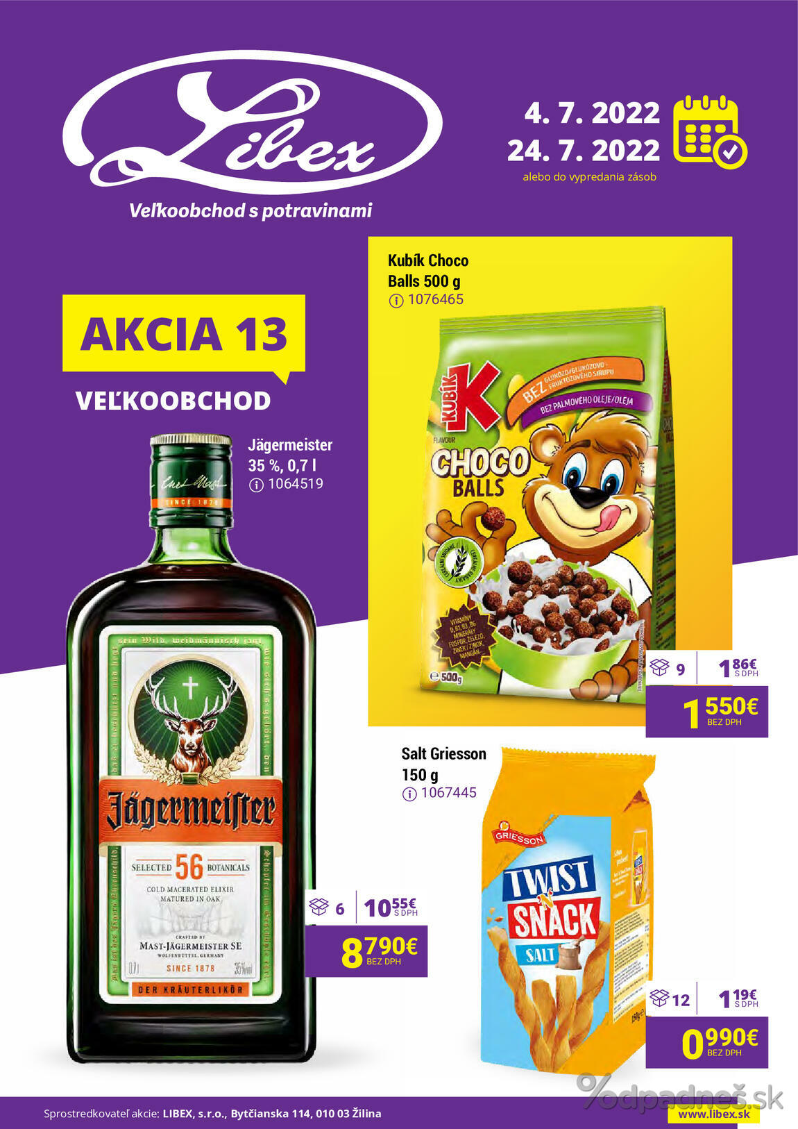 1. stránka Libex letáku