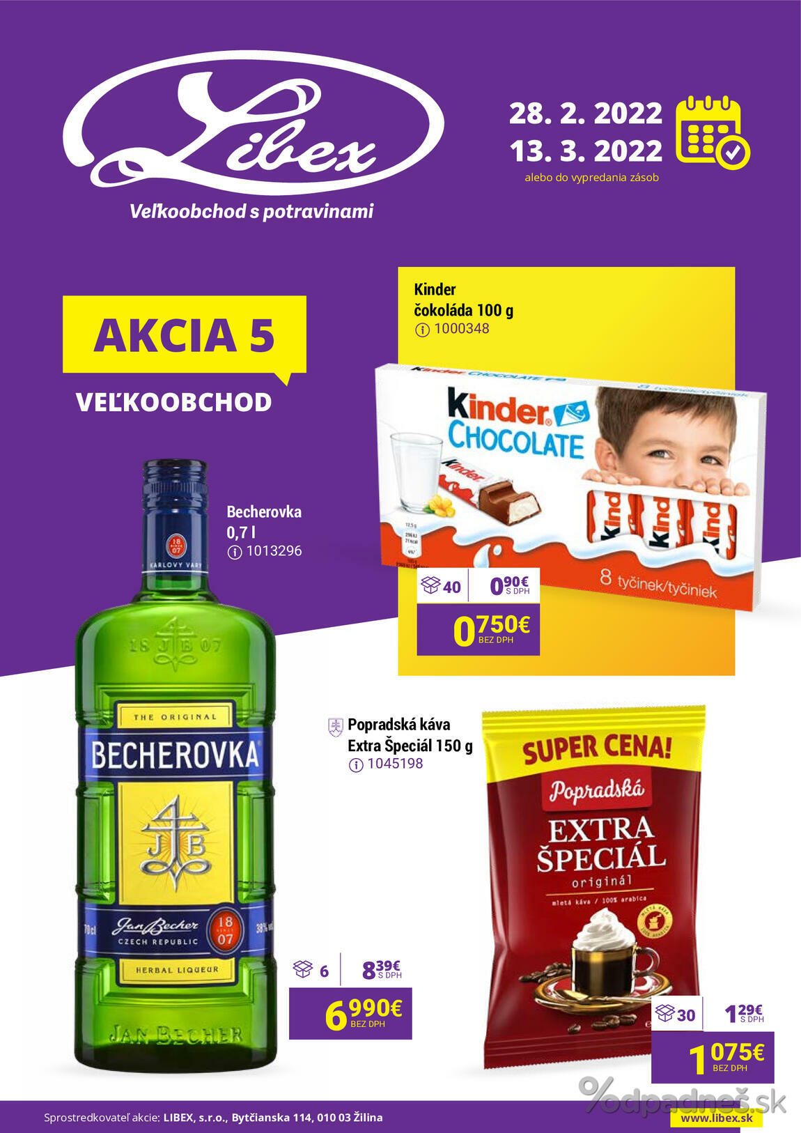 1. stránka Libex letáku