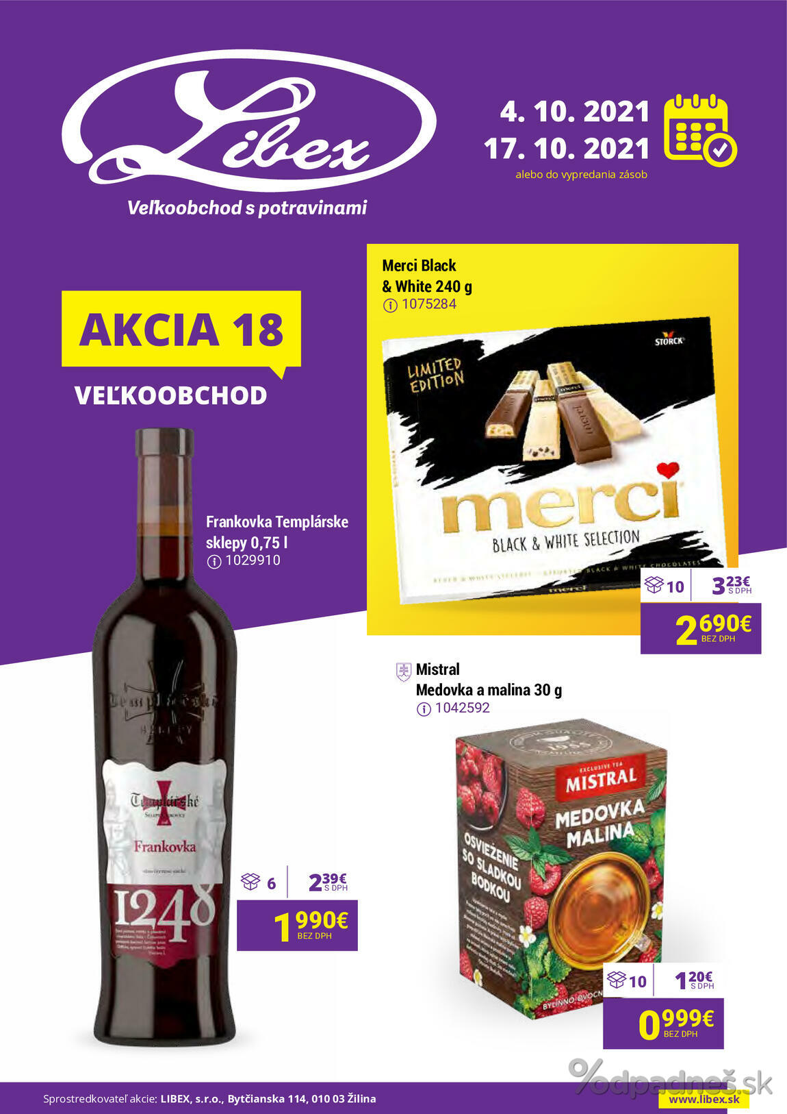 1. stránka Libex letáku