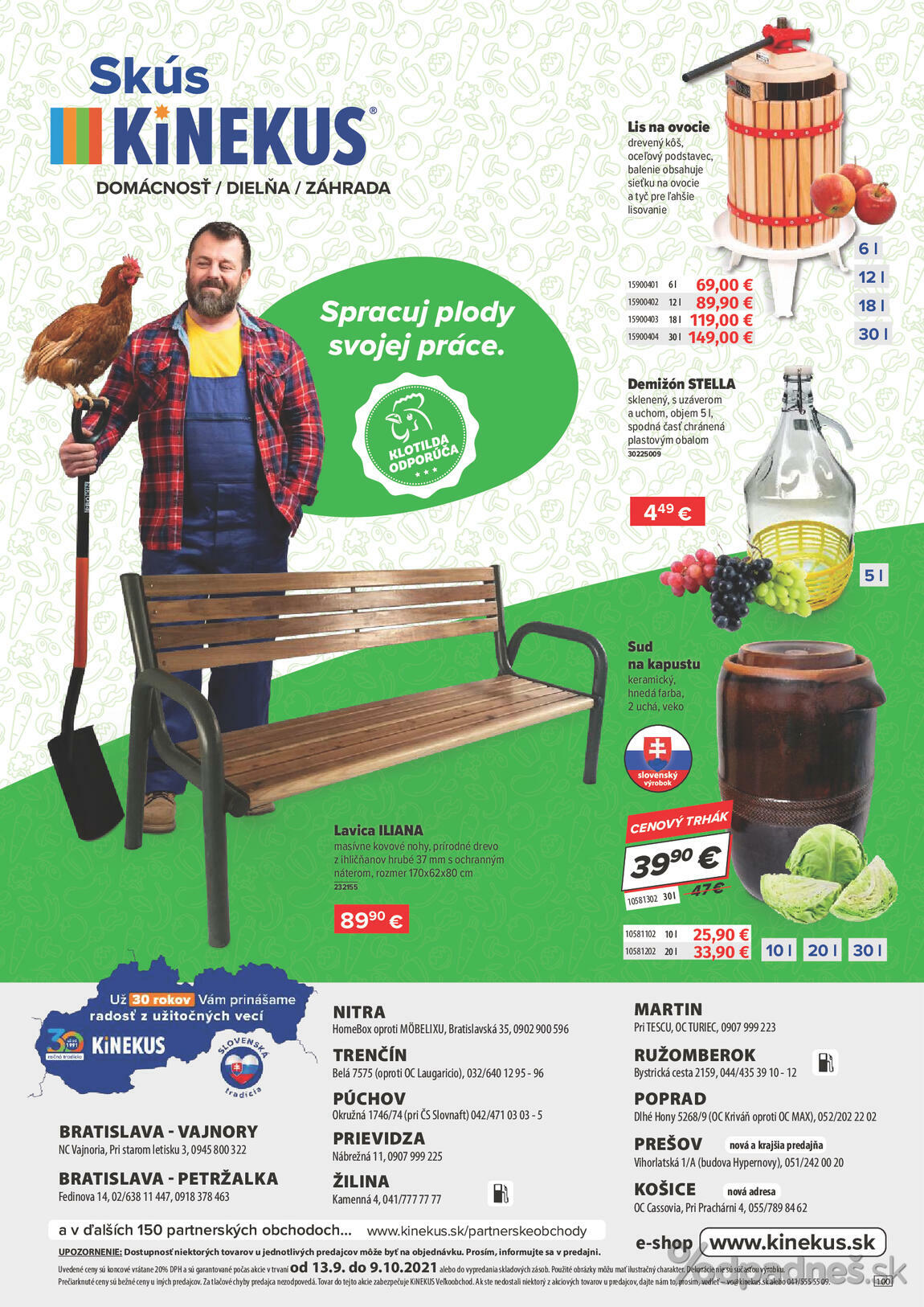 1. stránka Kinekus letáku