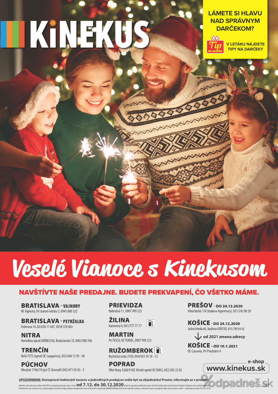 1. stránka Kinekus letáku