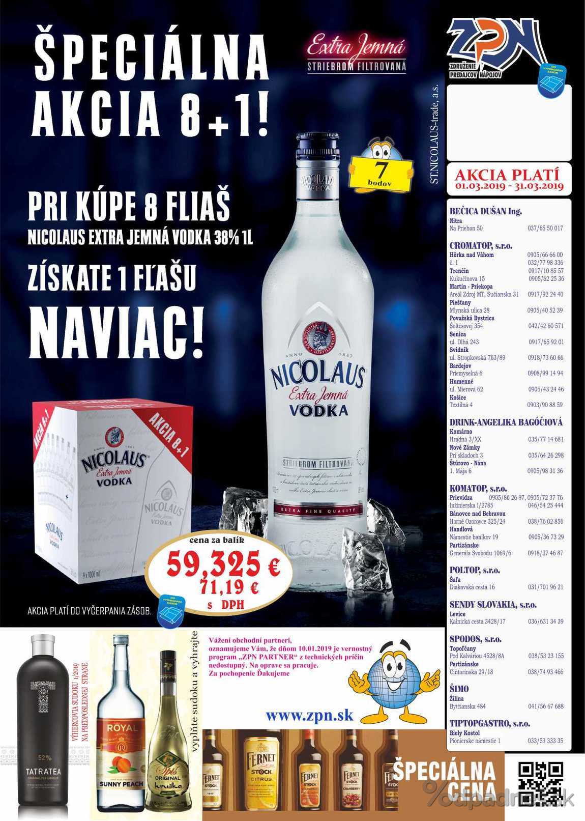 1. stránka Drinkvo letáku