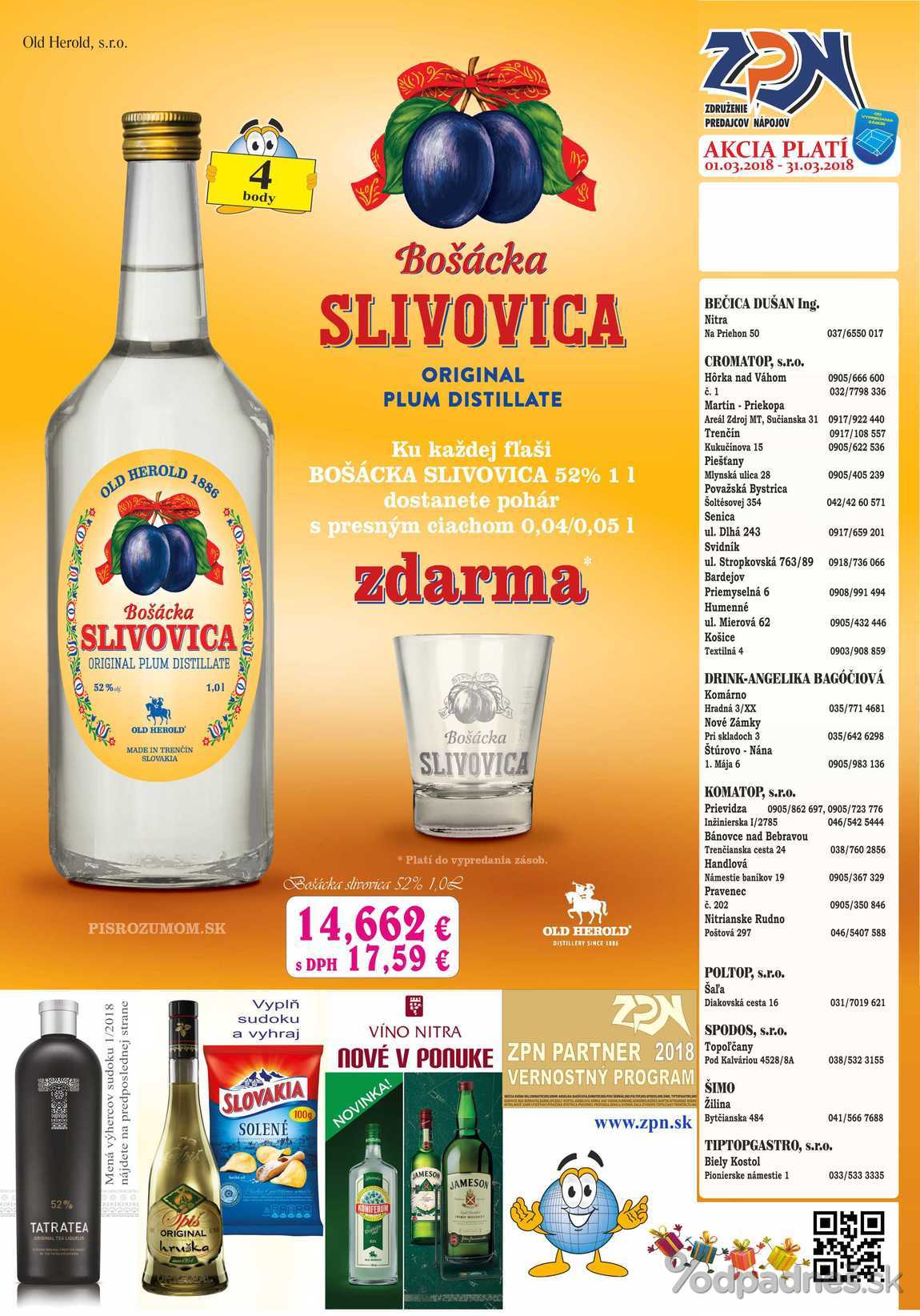 1. stránka Drinkvo letáku