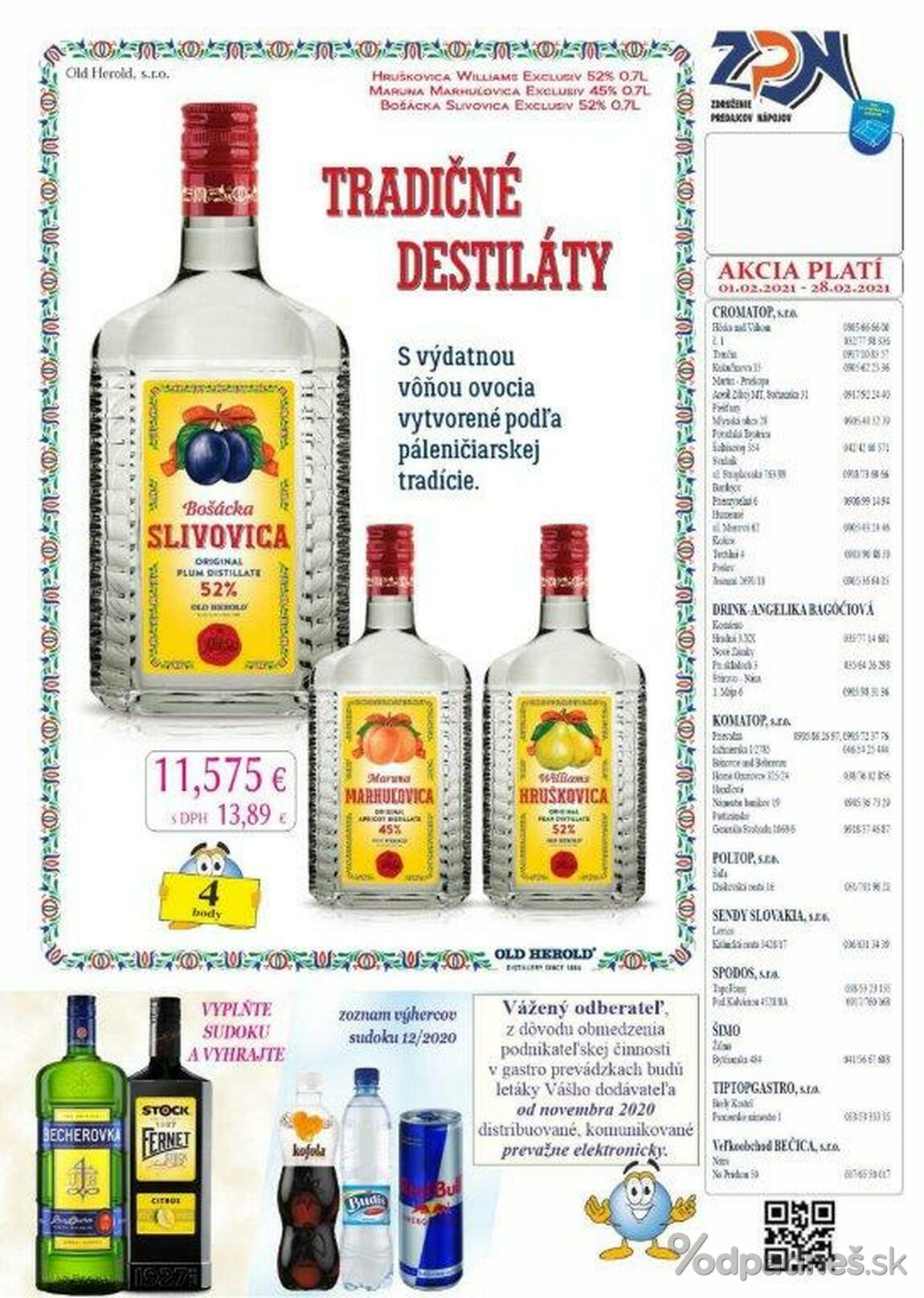1. stránka Drinkvo letáku