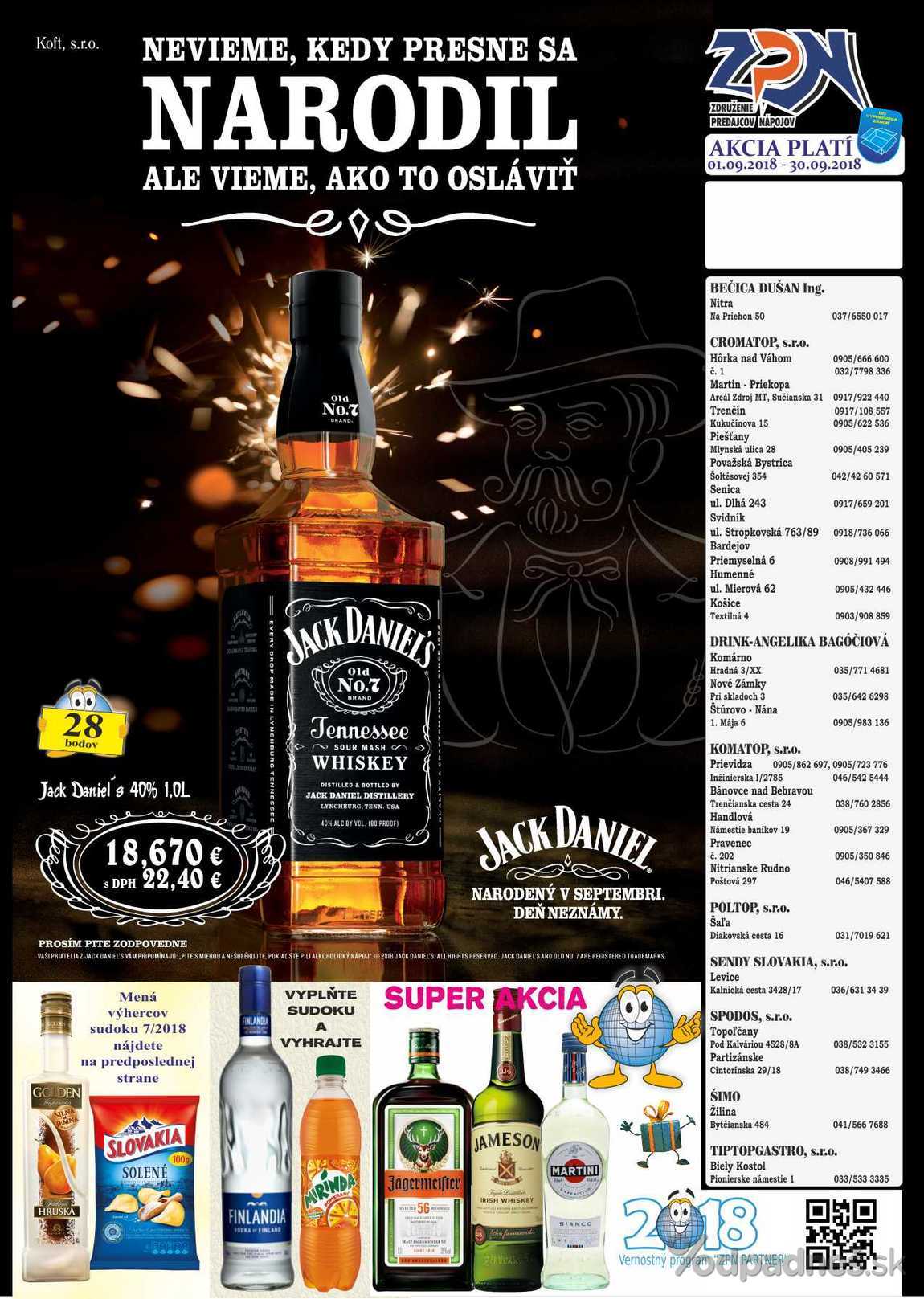 1. stránka Drinkvo letáku