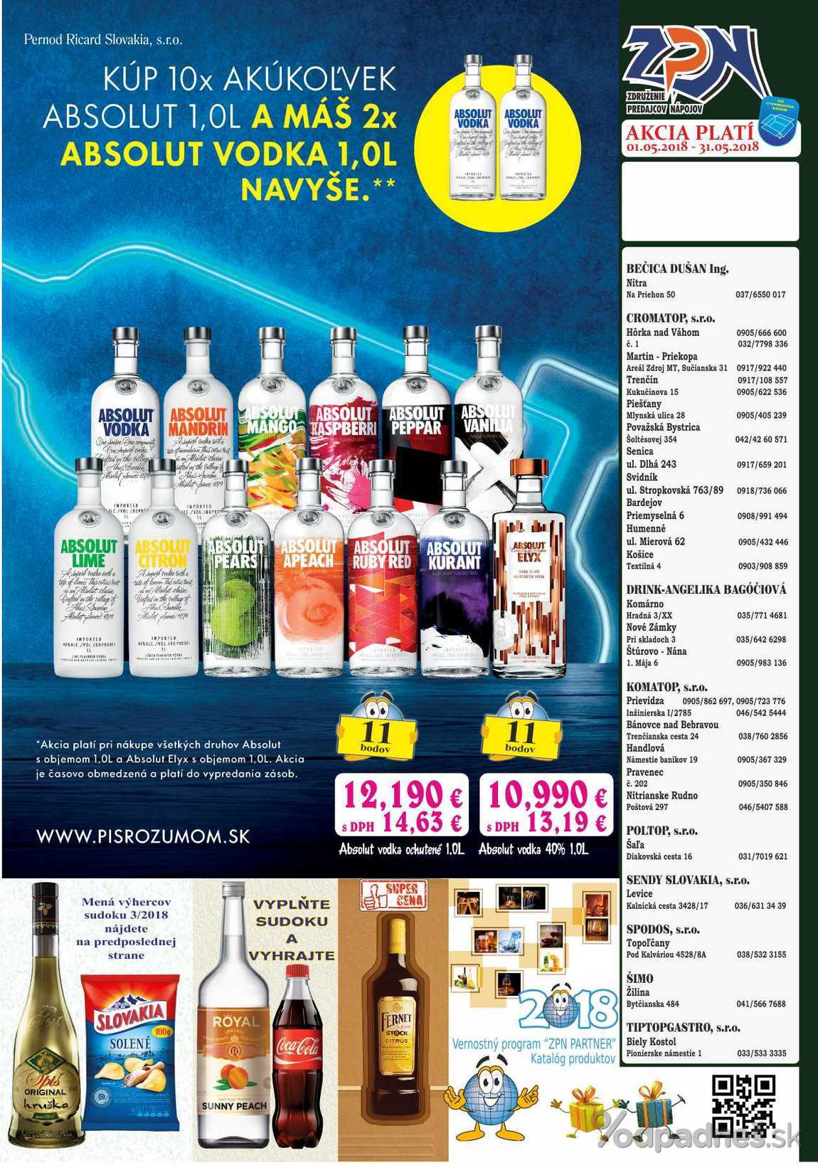 1. stránka Drinkvo letáku