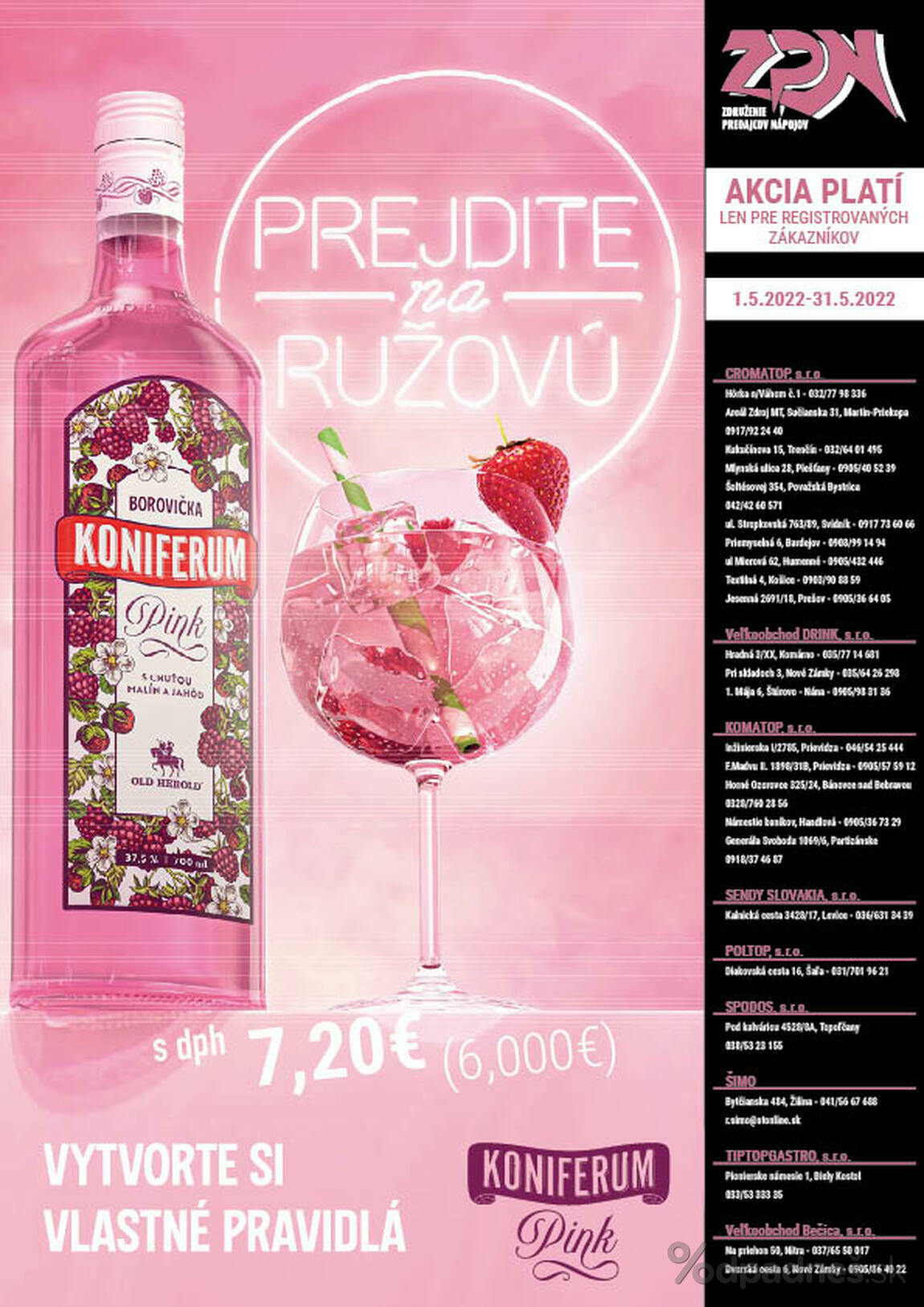 1. stránka Drinkvo letáku