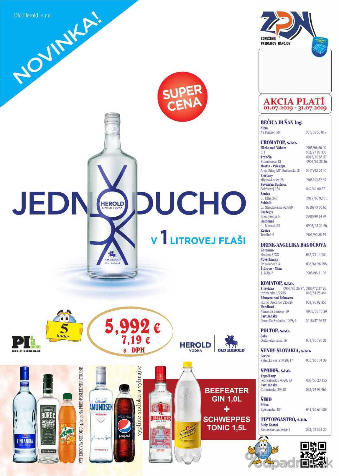 1. stránka Drinkvo letáku