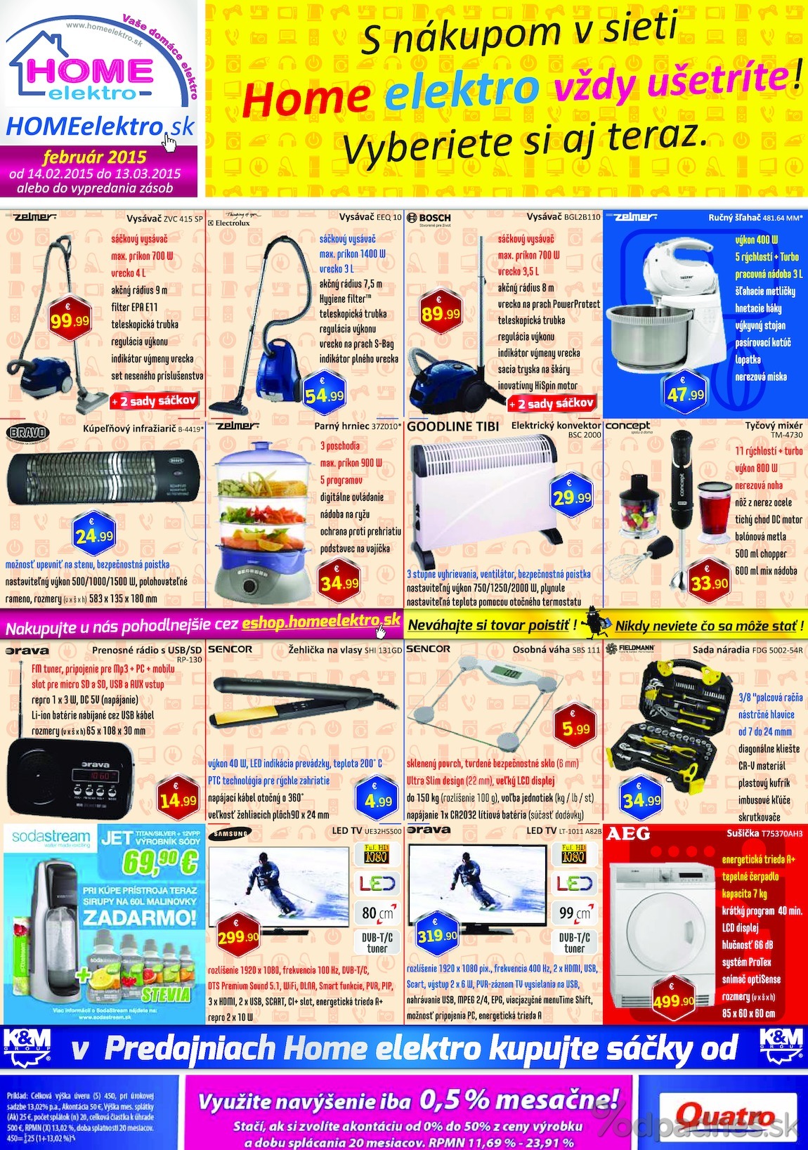 1. stránka Home Elektro letáku
