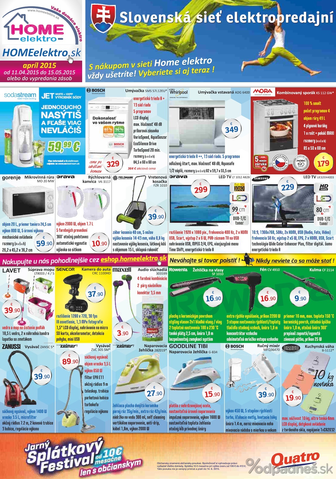 1. stránka Home Elektro letáku