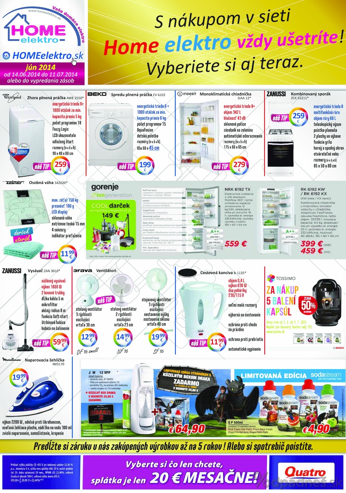 1. stránka Home Elektro letáku
