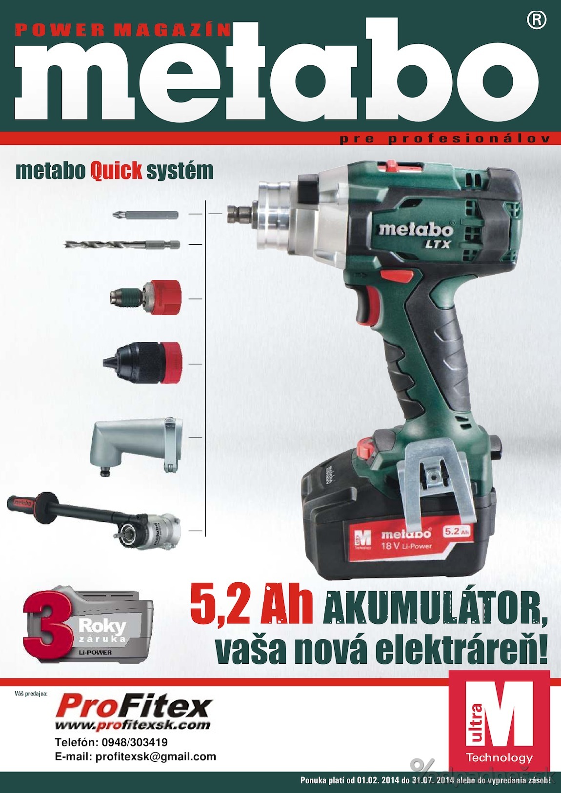 1. stránka Profitex letáku