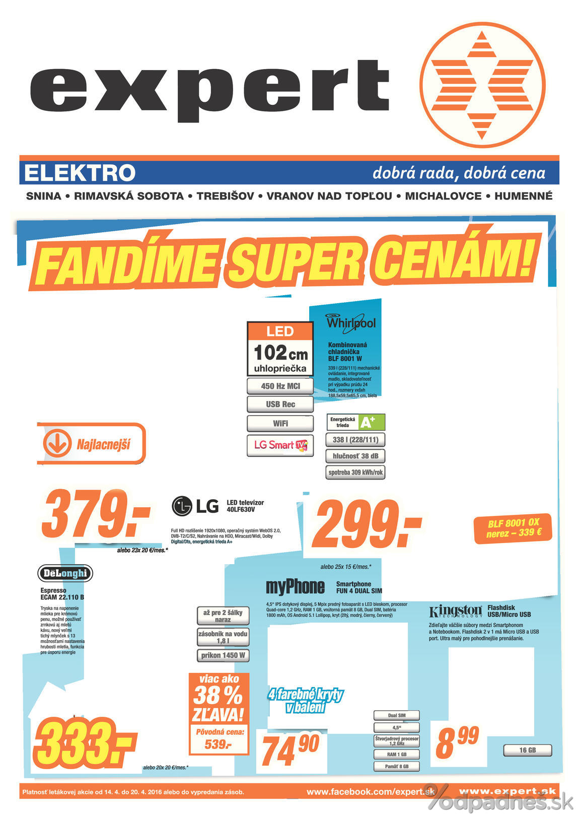 1. stránka Expert Elektro letáku