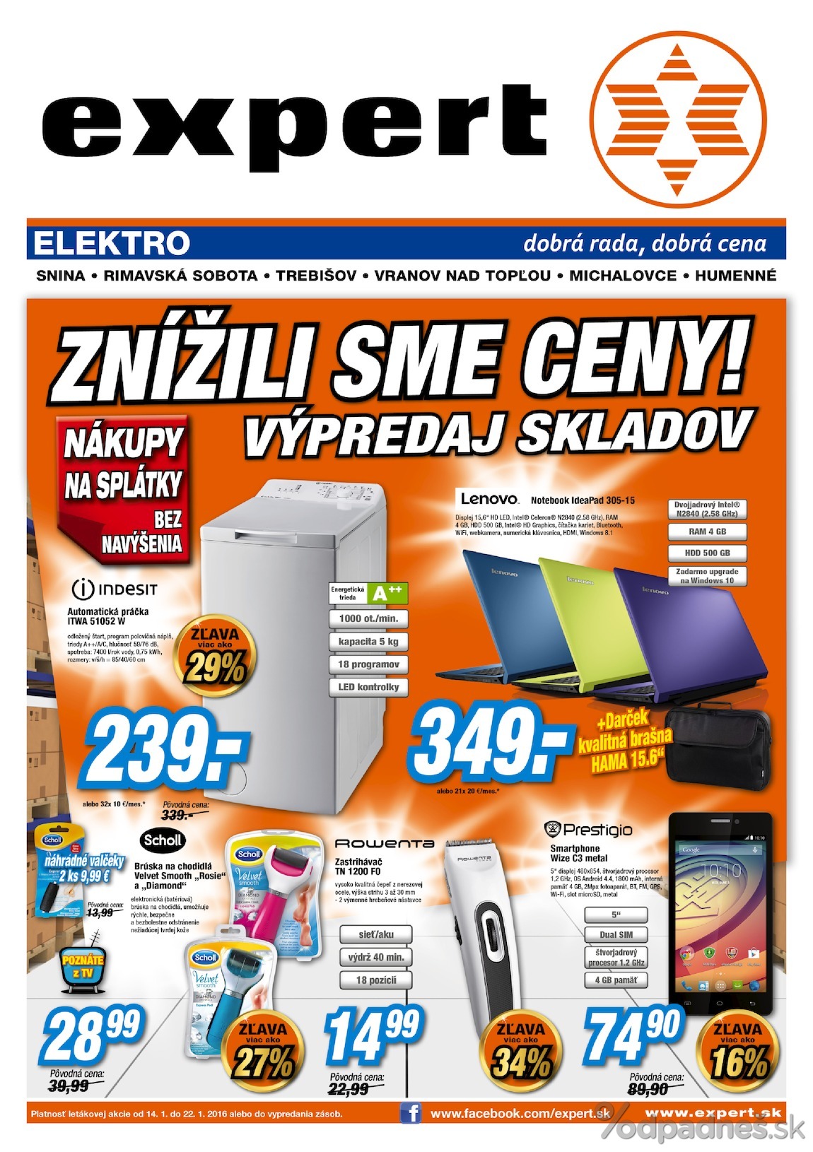 1. stránka Expert Elektro letáku