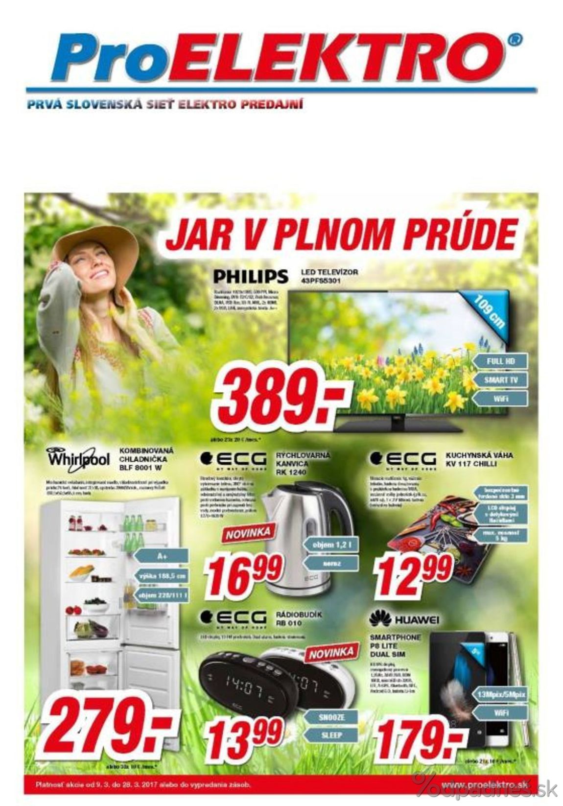 1. stránka Pro Elektro letáku
