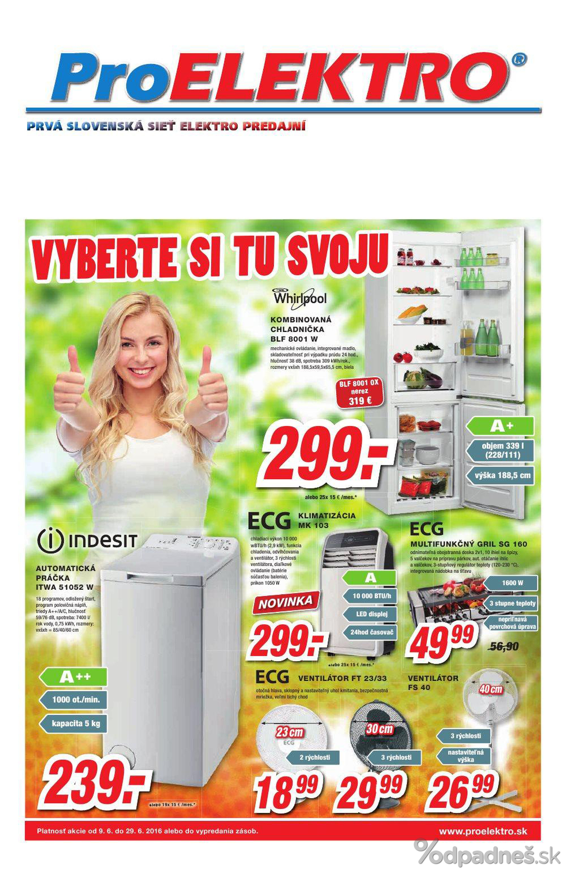 1. stránka Pro Elektro letáku