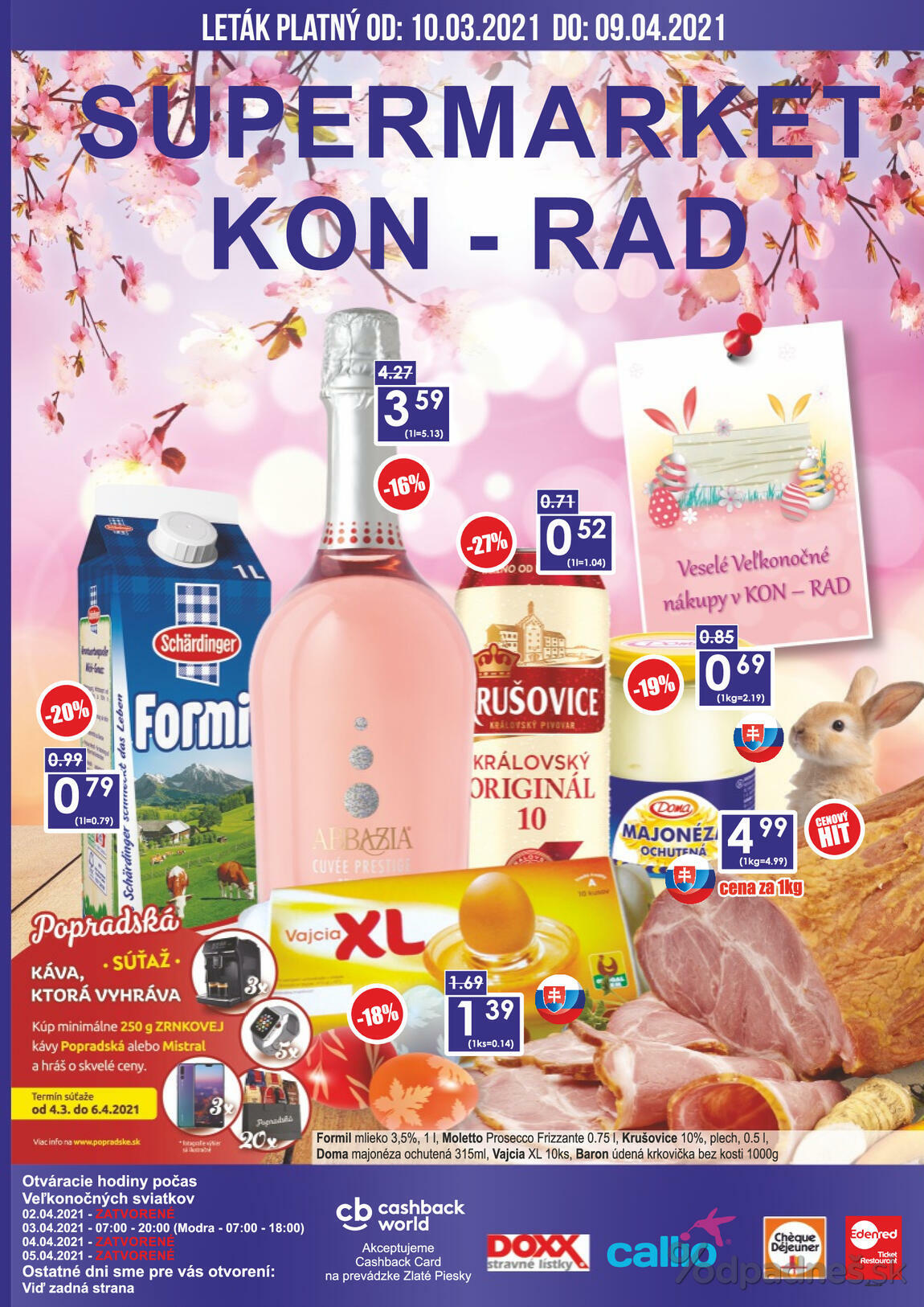 1. stránka KON - RAD letáku