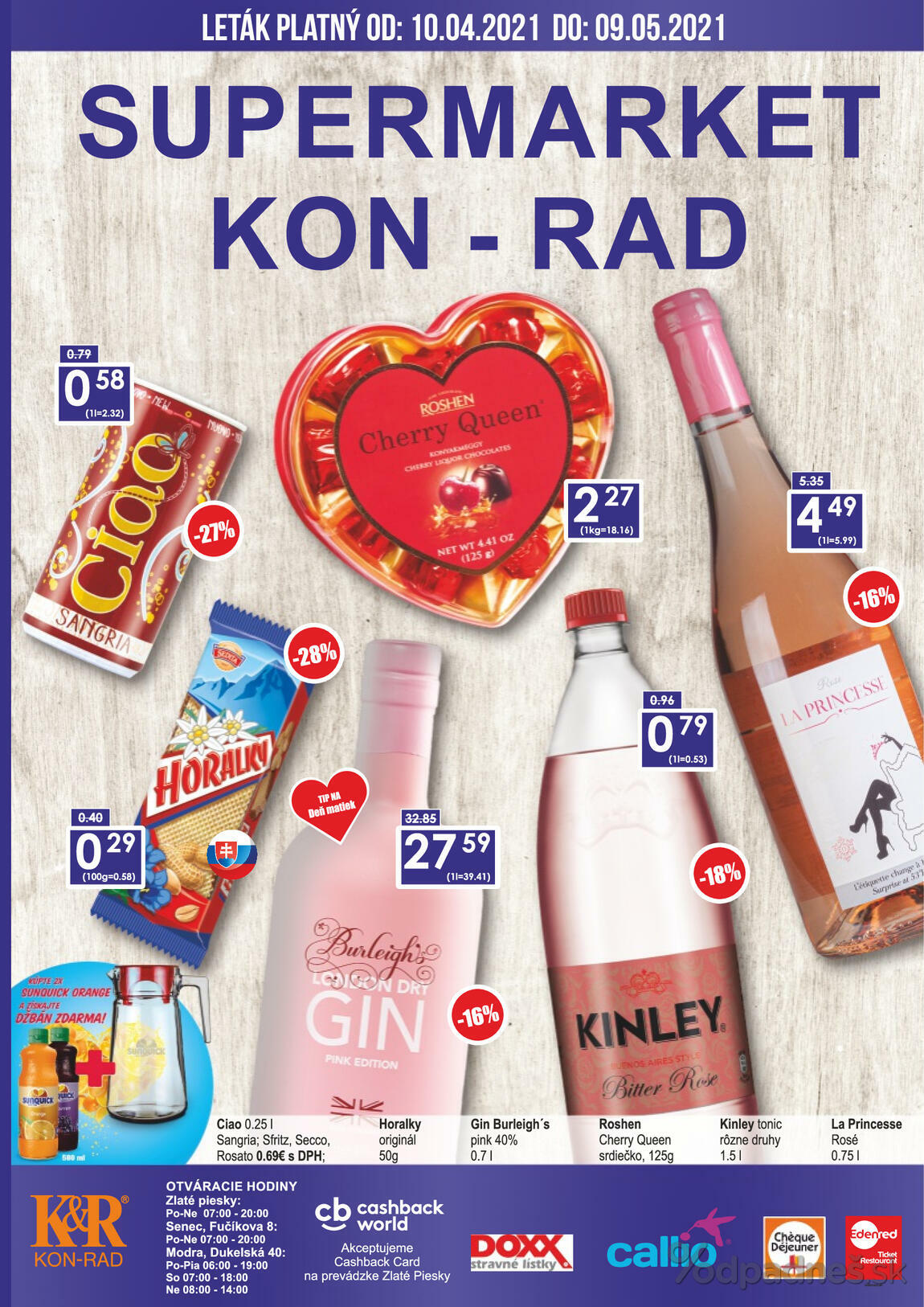 1. stránka KON - RAD letáku