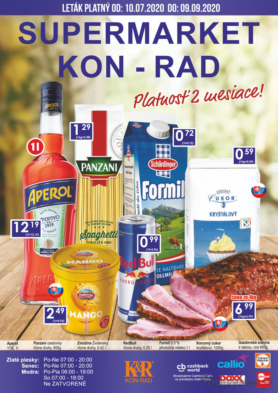 1. stránka KON - RAD letáku