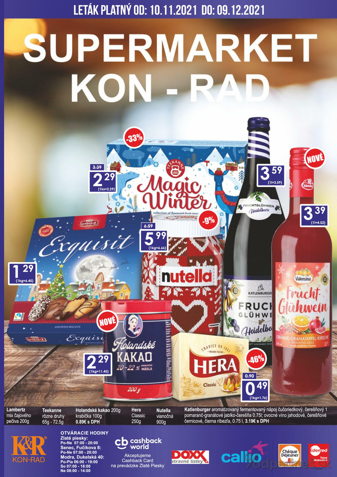 1. stránka KON - RAD letáku