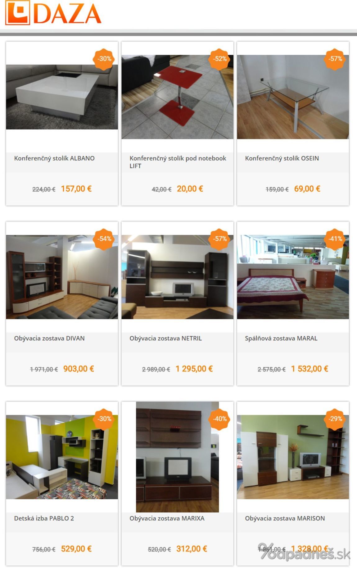 1. stránka DAZA letáku