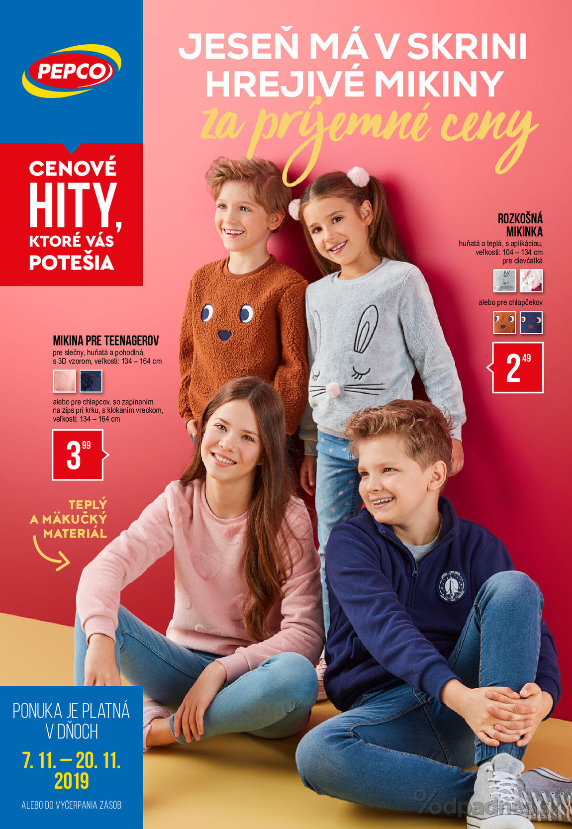 1. stránka Pepco letáku