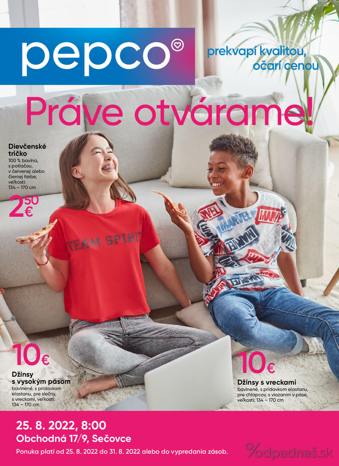 1. stránka Pepco letáku