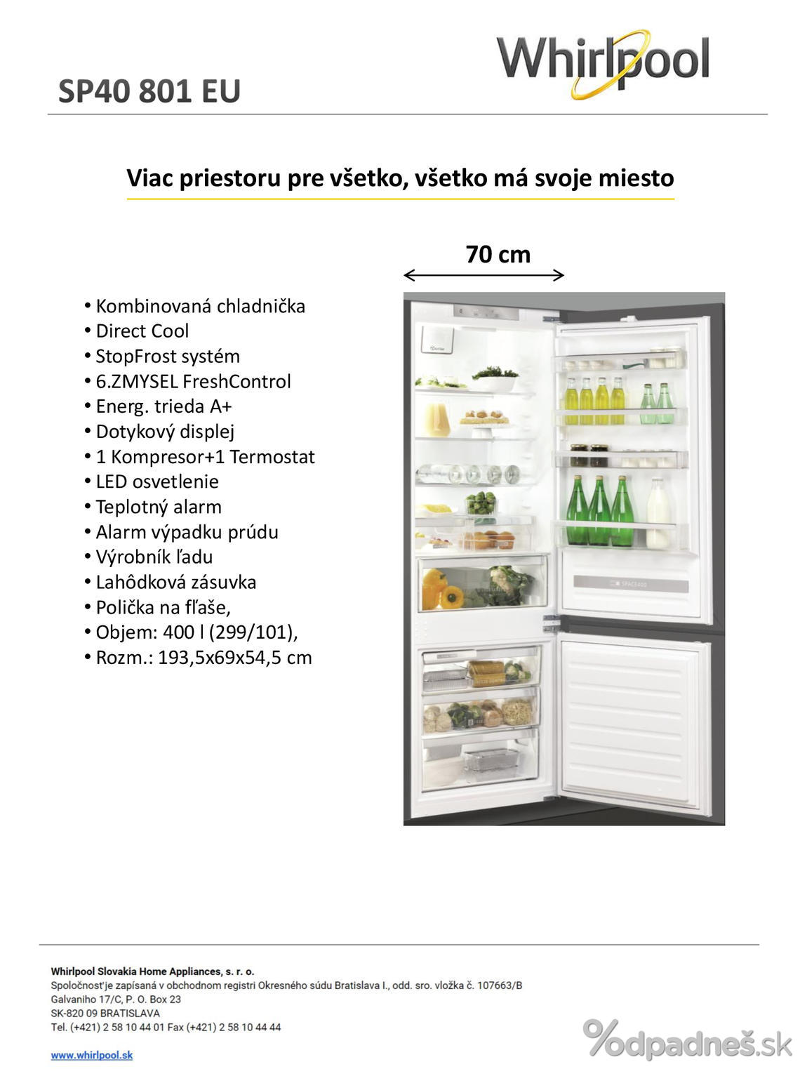 1. stránka Whirlpool letáku