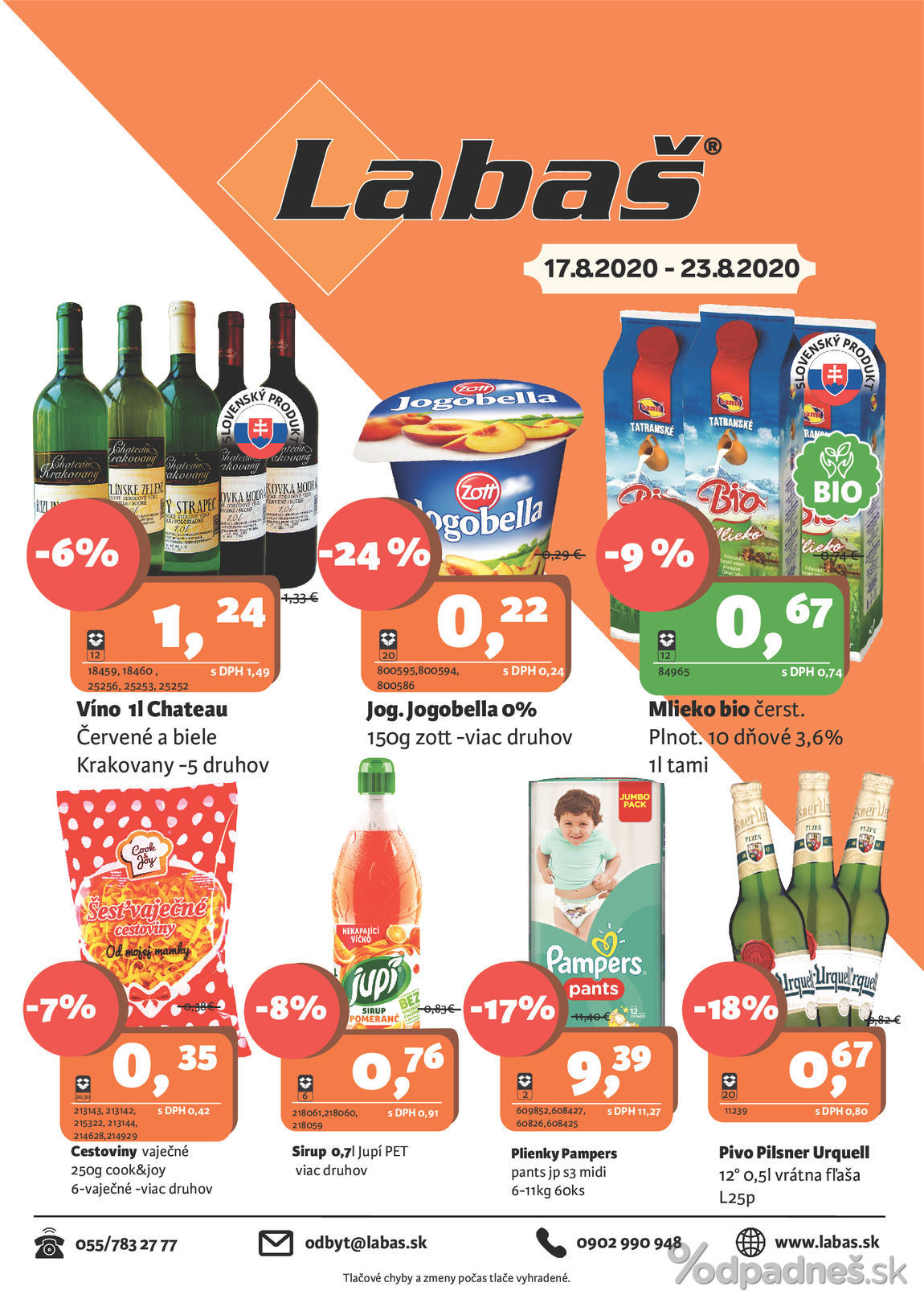 1. stránka Labaš letáku