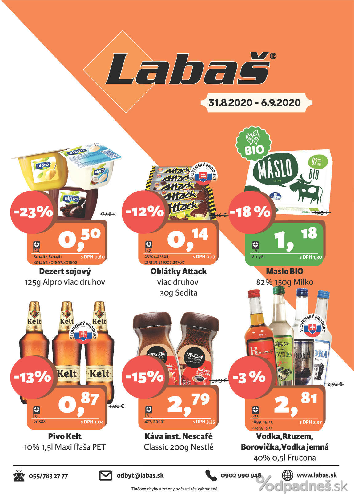 1. stránka Labaš letáku