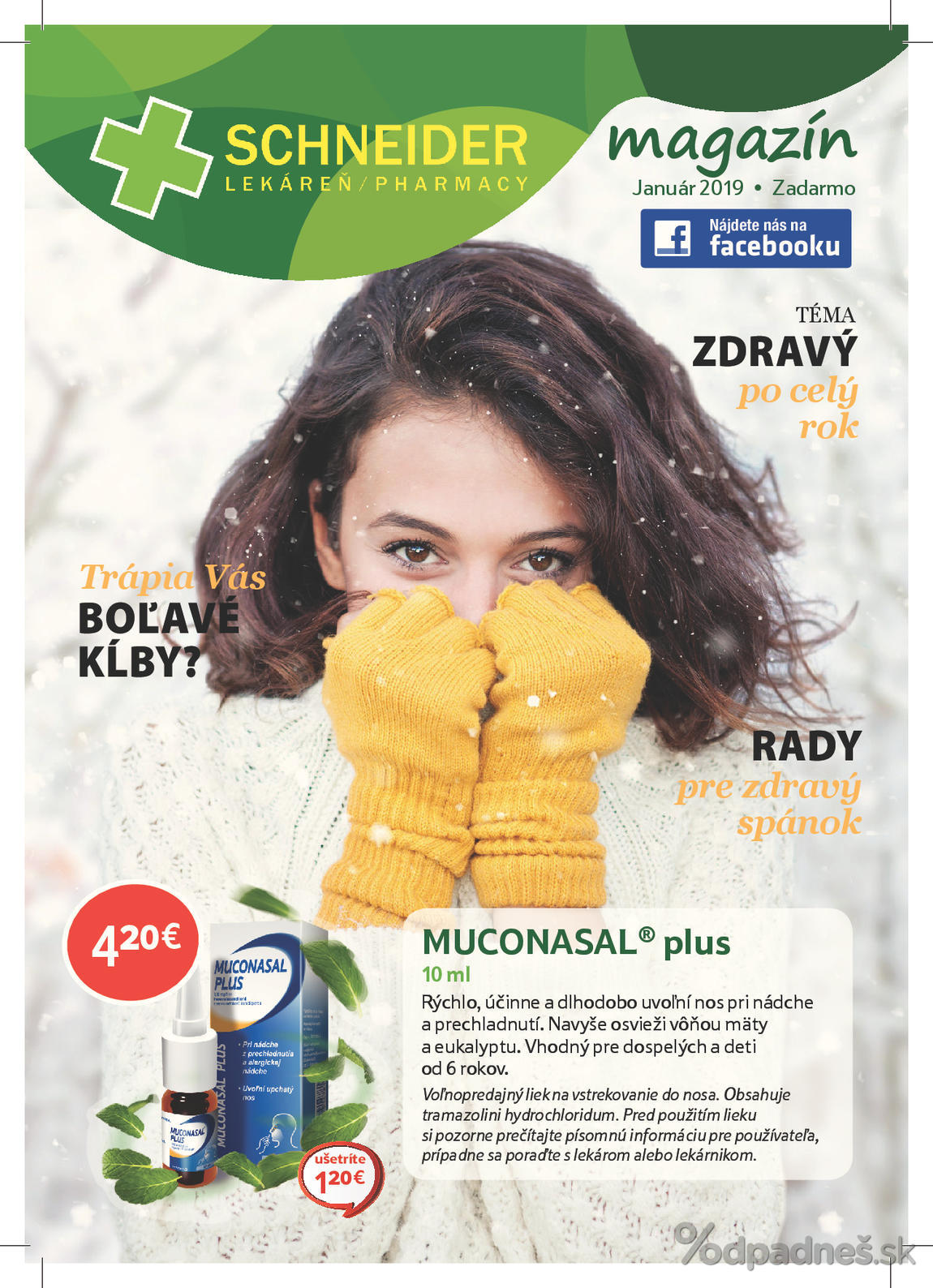 1. stránka Lekáreň Schneider letáku